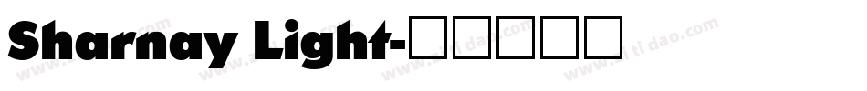 Sharnay Light字体转换